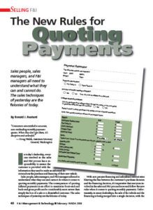 The New Rules for Quoting Payments Article